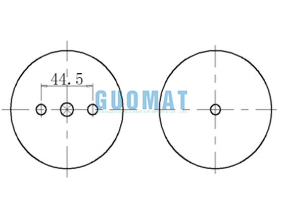 GUOMAT 2B2200 Lufteinlauf-Suspendierungs-Luft-Schock des Doppelt-gewundener industrieller Luft-Frühlings-1/4NPT