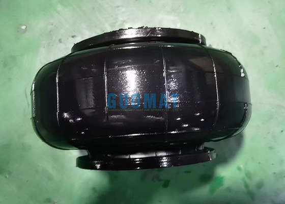 8X1 Einfachgewickelte Industrie-Luftfeder 90mm Natürliche Höhe Schwarzer Gummi
