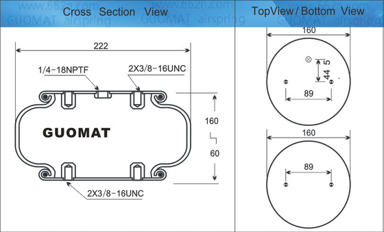 1B9-202 Goodyear Luftfederung Industrielle Luftfeder OEM 578913201 Positionsvorrichtungen