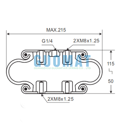 Guomat 1B6022 Teile des Aufhängungssystems SP 1 B 07 Phoenix Luftschlagabsorption