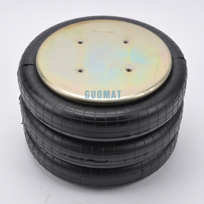 Industrie-Luftfeder 4xM10 Schraube GUOMAT Nr. 3B7383-3/8 Schlauch Nr. 3B383 Natürlicher Durchmesser 351mm