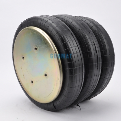 Industrie-Luftfeder 4xM10 Schraube GUOMAT Nr. 3B7383-3/8 Schlauch Nr. 3B383 Natürlicher Durchmesser 351mm