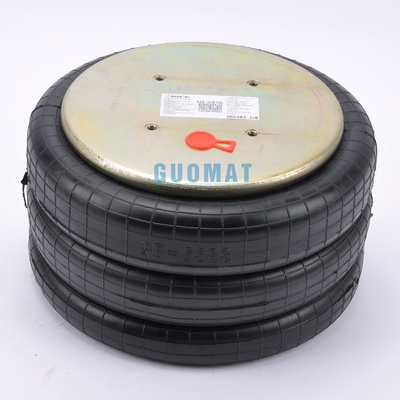 Kautschuk-Suspension Luftfeder 381mm Höhe Dreifachwickelte Luftfeder