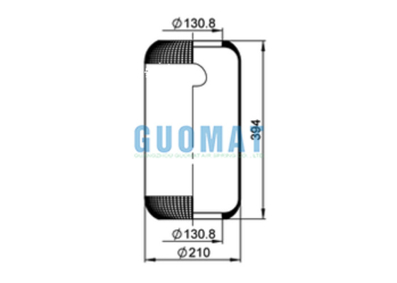 644N Contitech Gummi-Luftschläger 1E21 Phoenix Bus Luftfeder für Mercedes Benz A0003270101