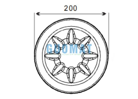 W01-M58-8513 Firestone Truck Parts 4390NP22 Contitech Luftfederung Rollbalg