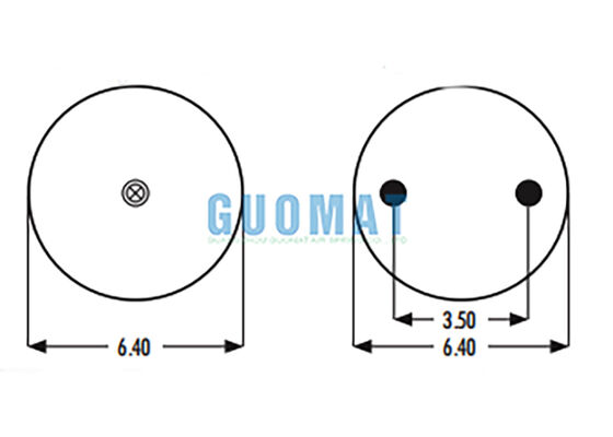 2B9-230 Goodyear Luftfeder-Ersatz 578-92-3-202 Industrielle Gummi-Luftbälge