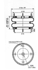 BALG-doppelter gewundener Luftsack ContiTech Flugleitanlage 210-22 industrielle des Luft-PNP305450112 Stahlgummifrühlings-10x2