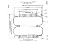 12 Garantie-industrieller Luft-Frühling Goodyear ursprünglicher Monate Doppelschicht-2B8-850