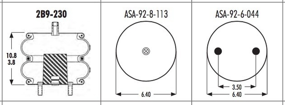 KISSEN-Luft-Frühling Goodyear 2B9-230 des Firestone-W013586940 Super