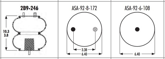 Luft-Frühling des firestone-W01-358-6932 2B9-246 Goodyear