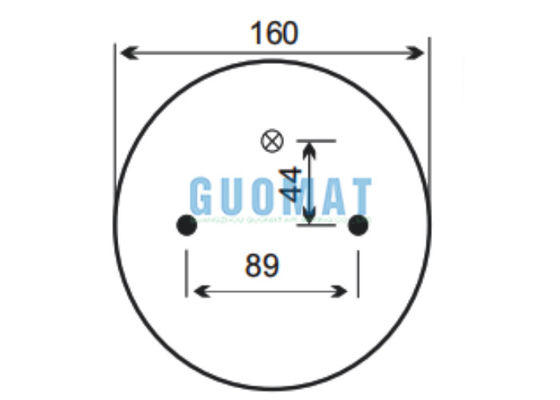Doppelgewickelte Luftfeder 2B9-253 Goodyear W01-358-6945 Firestone Luftfeder