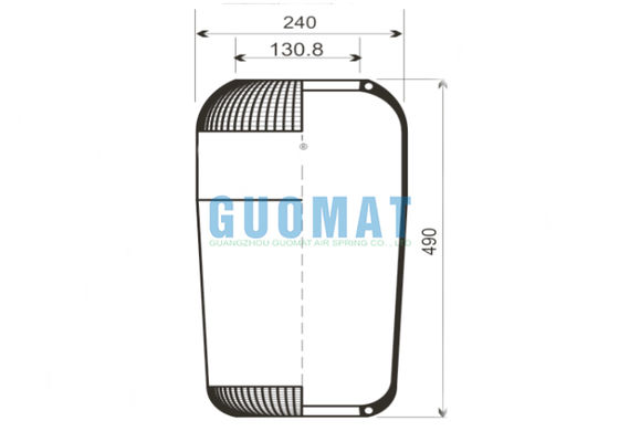 713N Contitech Bus Luftfeder 9066 Goodyear Gummi-Luftbalg Ersatz Lieferant