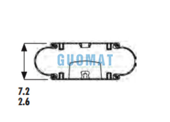 W013586920/W013587043 Firestone Gummi-Luftfeder 1B12-305 Goodyear Industrieluftbalg