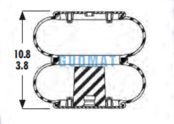 2B9-201 Goodyear Heavy Duty Luftfeder W01-358-6935 Firestone Doppelbellow-Airbags