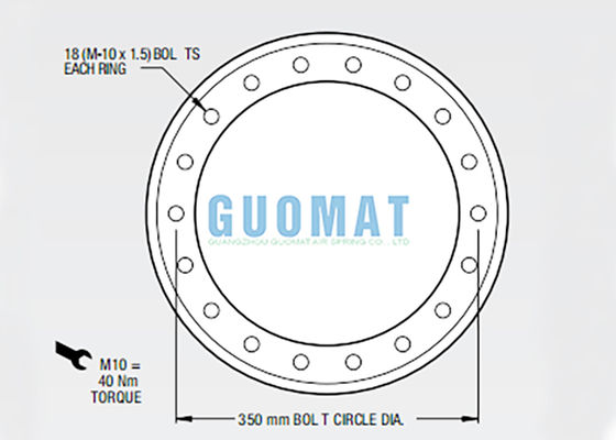 W01-M58-6974 Firestone Gummi-Luftfederstil 119 für Ausrüstungsgleichungssystem