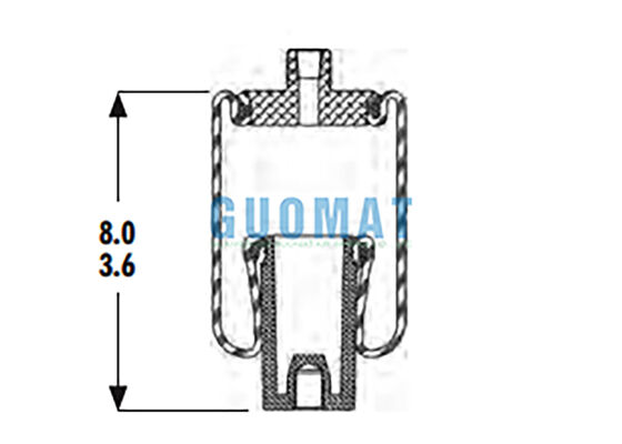 1S3-011 Goodyear Cab Air Spring W02-358-4001 Firestone Luftschlagdämpfer
