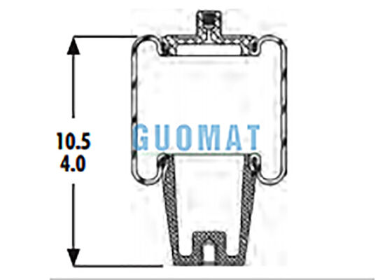1S4-008 Goodyear Cab Air Spring Stoßdämpfer W02-358-7010 Firestone Luftfederung