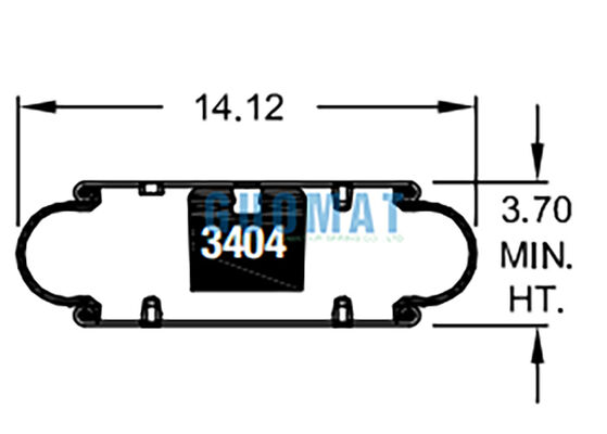 W01-358-7105 Firestone Gummi-Luftfeder 113er Stil Industrielle Schwingungsisolierung Luftbalg