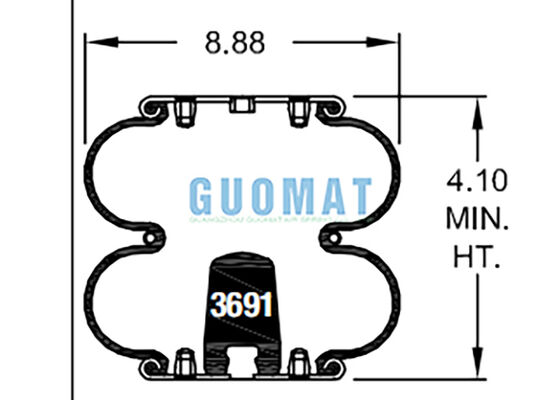 W01-358-6902 Firestone Industrie-Airbags FD 200-19 310 Contitech Gummi-Luftfeder
