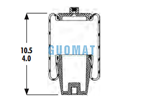1S4-044 Goodyear Heavy Duty Federung Luftfeder ASC-08-7-194 Pneumatikbalg für LKW-Kabine