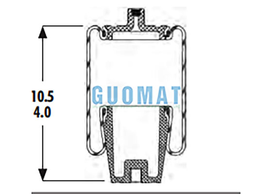 1S4-056 Goodyear Luftfeder-Ausrüstung W023587040 Firestone Cab Airbag