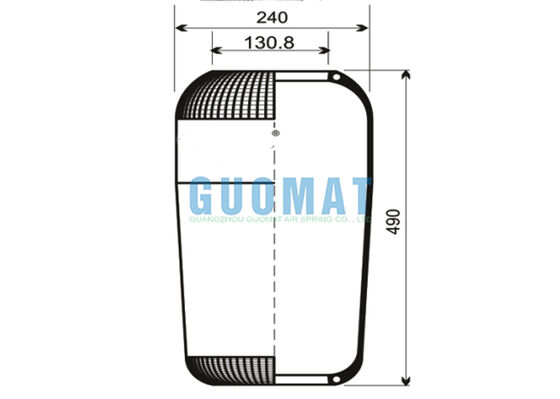 713N Contitech Suspension Air Spring 72296 Air Bellows V1F21D VIBRACOUSTIC