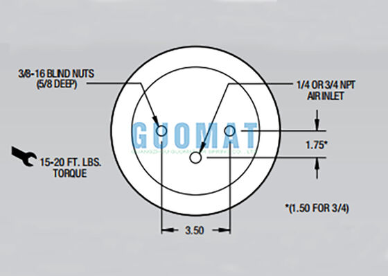 W01-358-5712 Firestone-Lkw-Luftfeder-Lohnen-Luftfederungssystem 1T14C-7