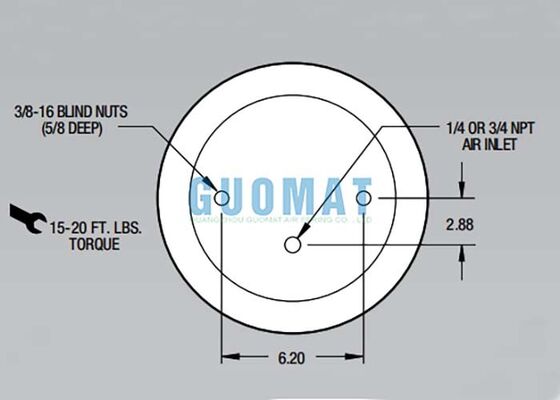 1T15M-2 Firestone-Stil Luftschlag W01-358-9042 Luft-Suspensionsfedern zur Stoßabsorption