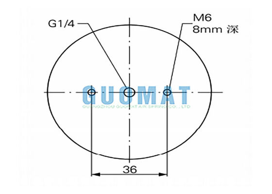 2 3/4" x 2 Gummi-Bell FD 22-4 DI CR Contitech Präzisions-Vibrations-Isolierungs-Luftbeutel