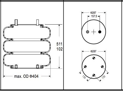 W01-358-7859 Firestone Contitech FT 530-35 523 Luft-Frühling HENDRICKSON AUx.001285