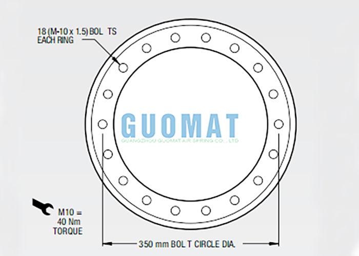 W01-M58-6974 Firestone Gummi-Luftfederstil 119 für Ausrüstungsgleichungssystem