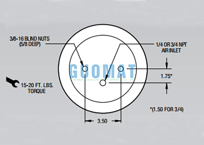 W01-358-5712 Firestone-Lkw-Luftfeder-Lohnen-Luftfederungssystem 1T14C-7
