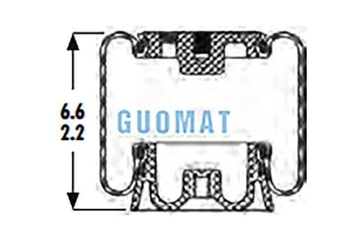 Goodyear 1S4.5-121 Cab Air Spring With Piston ASC-08-7-157 Replacement Sleeve Air Bag
