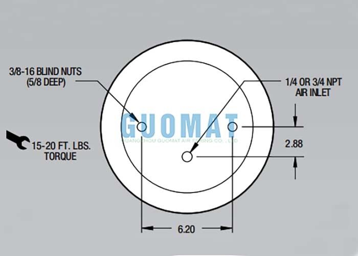 1T15M-2 Firestone-Stil Luftschlag W01-358-9042 Luft-Suspensionsfedern zur Stoßabsorption