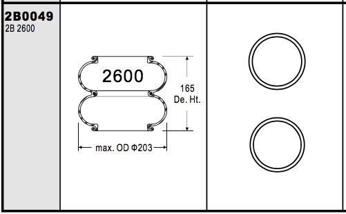 4,6 lbs industrielle Luft-Frühlings-Schock brüllt Nr. 224 0.2-0.8 m-PA-Druck-Fähigkeit